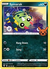 Spinarak - Trick or Trade BOOster Bundle - #102 - Pokemon TCG card