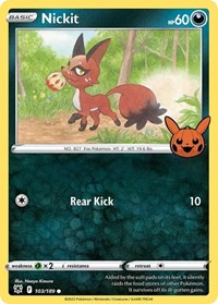Nickit - Trick or Trade BOOster Bundle - #103 - Pokemon TCG card