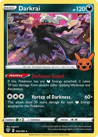 Darkrai - Trick or Trade BOOster Bundle - #105 - Pokemon TCG card