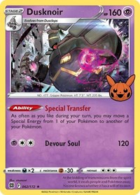 Dusknoir #062 Dusknoir - Trick or Trade BOOster Bundle - #062 - Pokemon TCG card