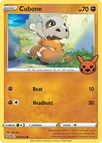 Cubone - Trick or Trade BOOster Bundle - #069 - Pokemon TCG card
