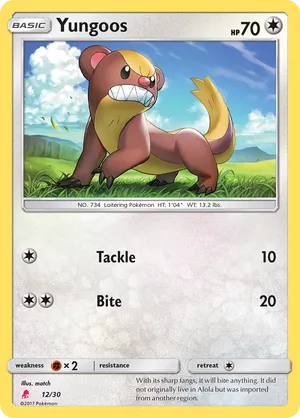 Yungoos - Sun & Moon Trainer Kit Lycanroc - #12 - Pokemon TCG card