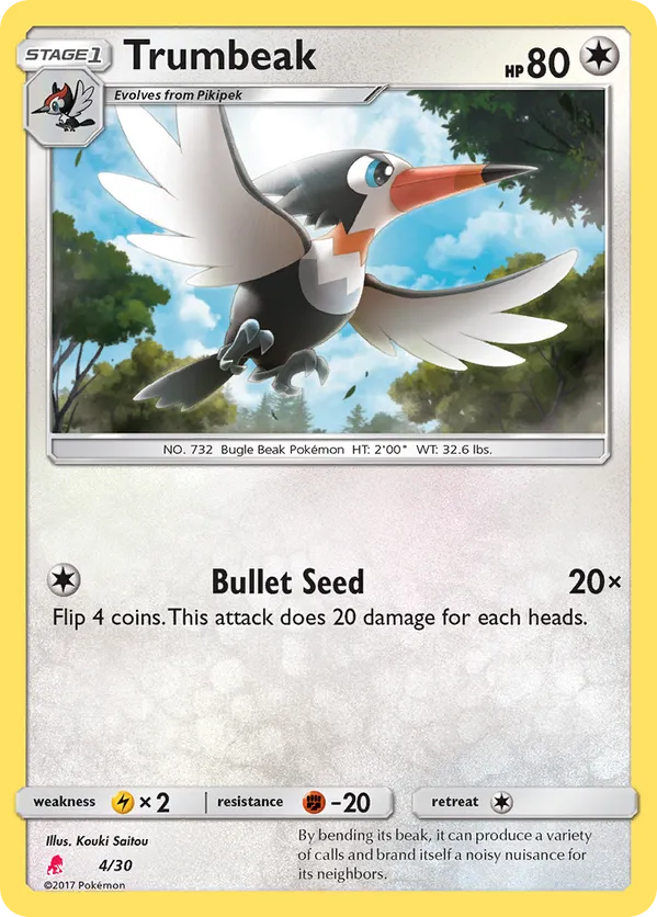Trumbeak - Sun & Moon Trainer Kit Lycanroc - #4 - Pokemon TCG card