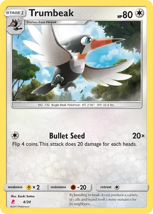 Trumbeak - Sun & Moon Trainer Kit Lycanroc - #4 - Pokemon TCG card