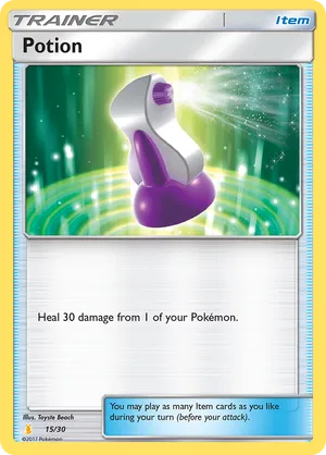 Potion - Sun & Moon Trainer Kit Alolan Raichu - #15 - Pokemon TCG card