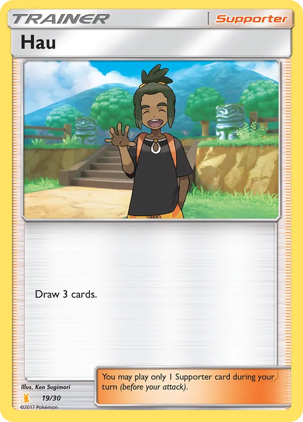 Hau - Sun & Moon Trainer Kit Alolan Raichu - #19 - Pokemon TCG card