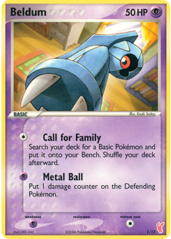 Beldum - EX Trainer Kit 2 Plusle - #1 - Pokemon TCG card