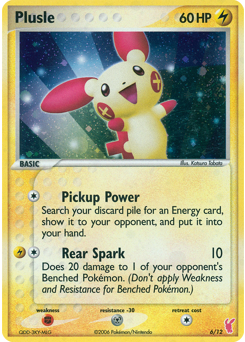 Plusle #6 Plusle - EX Trainer Kit 2 Plusle - #6 - Pokemon TCG card