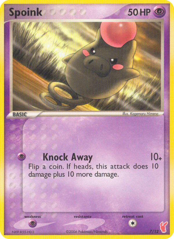 Spoink - EX Trainer Kit 2 Plusle - #7 - Pokemon TCG card