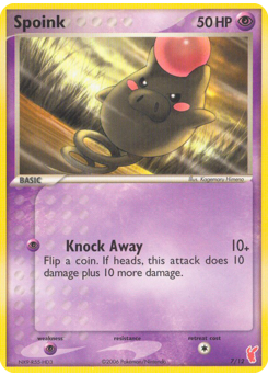 Spoink - EX Trainer Kit 2 Plusle - #7 - Pokemon TCG card