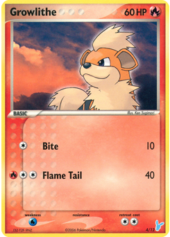 Growlithe - EX Trainer Kit 2 Minun - #4 - Pokemon TCG card