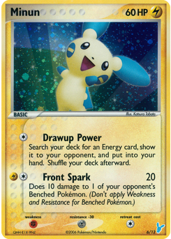 Minun #6 Minun - EX Trainer Kit 2 Minun - #6 - Pokemon TCG card