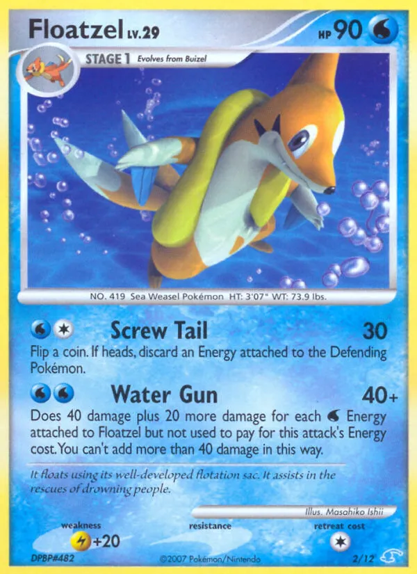 Floatzel - DP Trainer Kit Manaphy - #2 - Pokemon TCG card