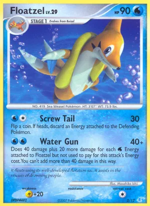 Floatzel - DP Trainer Kit Manaphy - #2 - Pokemon TCG card