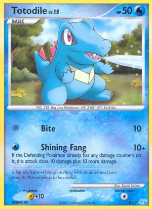 Totodile - DP Trainer Kit Manaphy - #8 - Pokemon TCG card