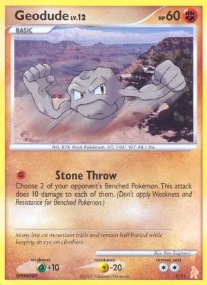 Geodude - DP Trainer Kit Lucario - #1 - Pokemon TCG card