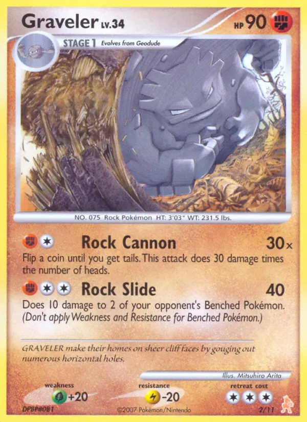 Graveler - DP Trainer Kit Lucario - #2 - Pokemon TCG card