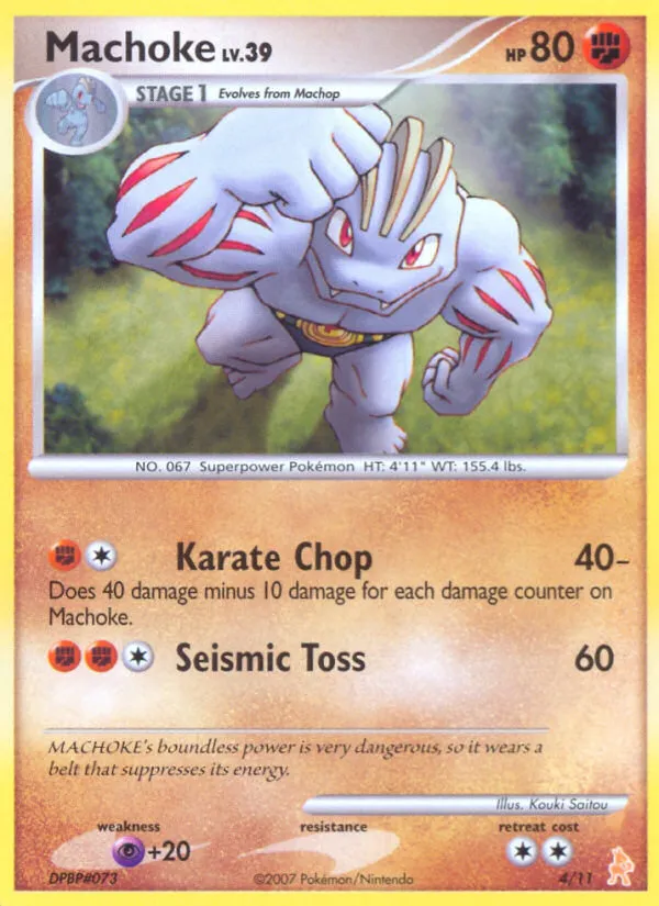 Machoke - DP Trainer Kit Lucario - #4 - Pokemon TCG card