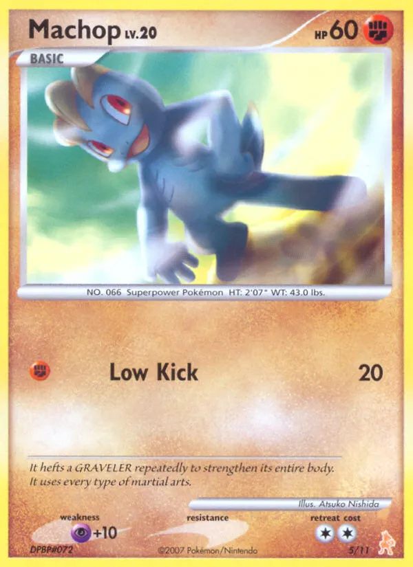 Machop - DP Trainer Kit Lucario - #5 - Pokemon TCG card