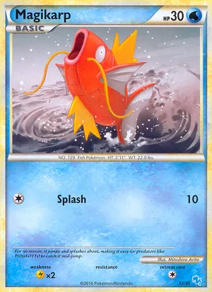 Magikarp #12 Magikarp - HGSS Trainer Kit Gyarados - #12 - Pokemon TCG card