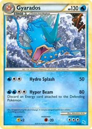 Gyarados - HGSS Trainer Kit Gyarados - #20 - Pokemon TCG card
