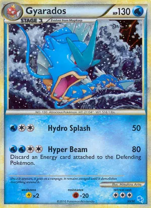 Gyarados - HGSS Trainer Kit Gyarados - #30 - Pokemon TCG card