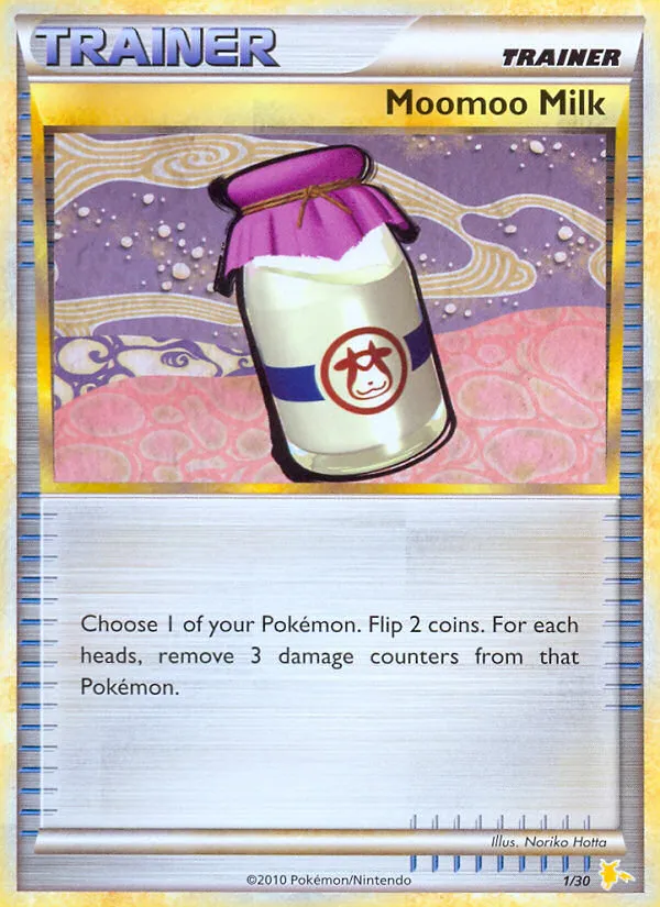 Moomoo Milk - HGSS Trainer Kit Raichu - #1 - Pokemon TCG card