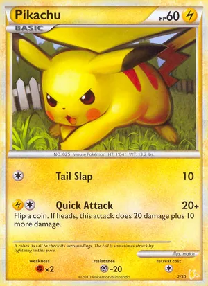 Pikachu - HGSS Trainer Kit Raichu - #2 - Pokemon TCG card