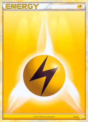 Lightning Energy - HGSS Trainer Kit Raichu - #23 - Pokemon TCG card