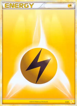 Lightning Energy - HGSS Trainer Kit Raichu - #5 - Pokemon TCG card