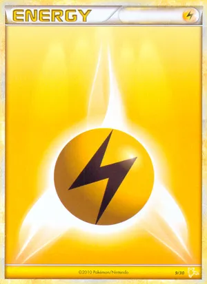 Lightning Energy - HGSS Trainer Kit Raichu - #9 - Pokemon TCG card