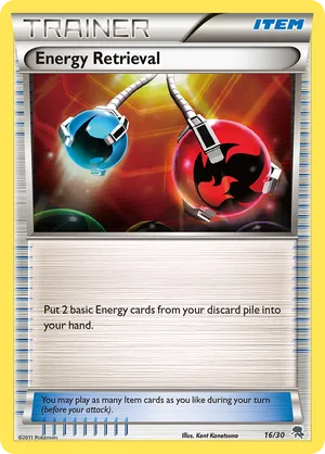 Energy Retrieval - Black & White Trainer Kit Zoroark - #16 - Pokemon TCG card
