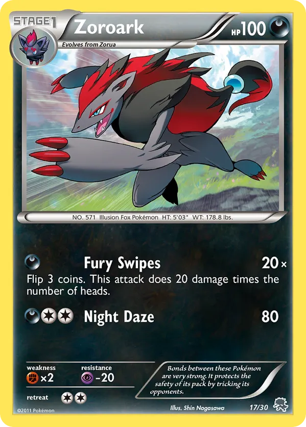 Zoroark - Black & White Trainer Kit Zoroark - #17 - Pokemon TCG card