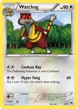 Watchog - Black & White Trainer Kit Zoroark - #2 - Pokemon TCG card
