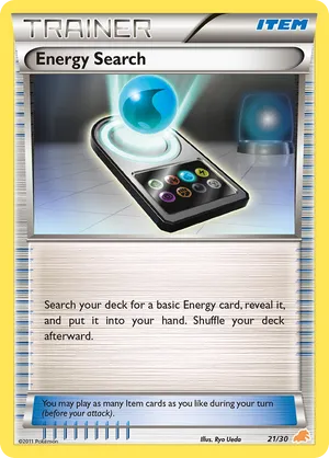 Energy Search - Black & White Trainer Kit Excadrill - #21 - Pokemon TCG card
