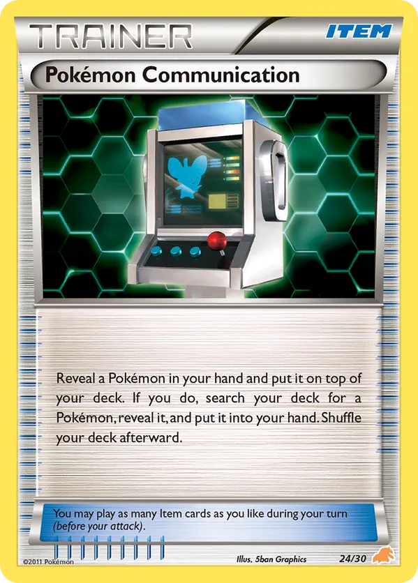 Pokémon Communication - Black & White Trainer Kit Excadrill - #24 - Pokemon TCG card