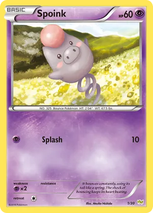 Spoink - XY Trainer Kit Noivern - #1 - Pokemon TCG card