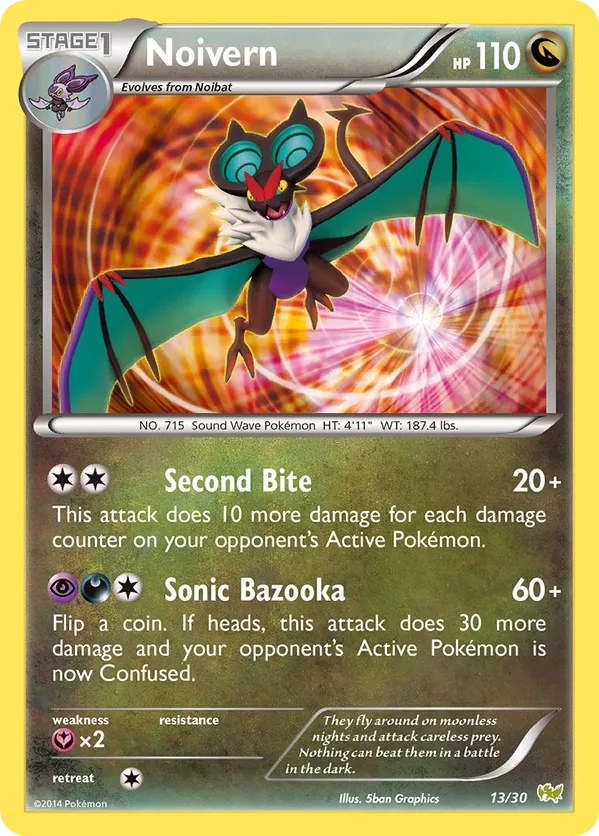 Noivern - XY Trainer Kit Noivern - #13 - Pokemon TCG card