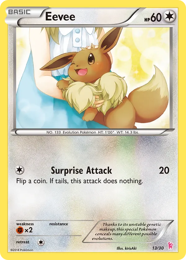 Eevee - XY Trainer Kit Sylveon - #13 - Pokemon TCG card