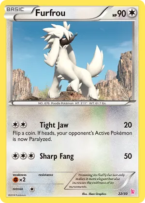 Furfrou - XY Trainer Kit Sylveon - #22 - Pokemon TCG card