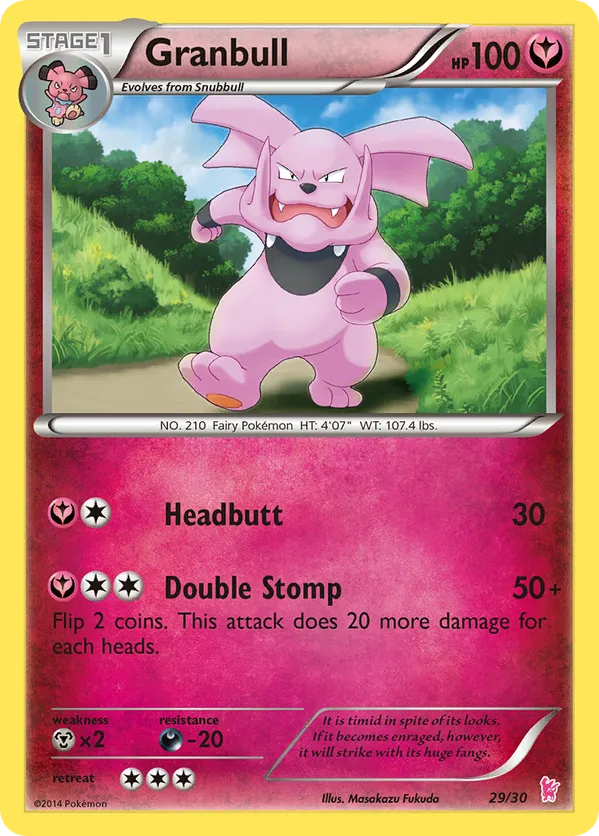 Granbull - XY Trainer Kit Sylveon - #29 - Pokemon TCG card