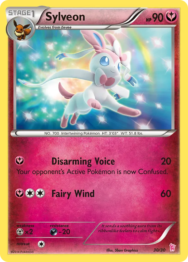 Sylveon - XY Trainer Kit Sylveon - #30 - Pokemon TCG card