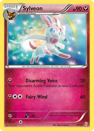 Sylveon #30 Sylveon - XY Trainer Kit Sylveon - #30 - Pokemon TCG card