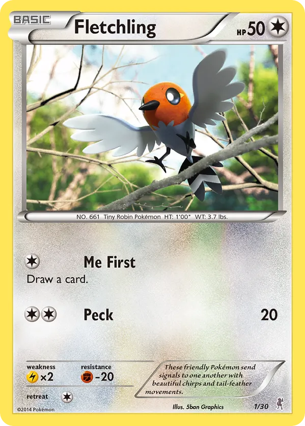 Fletchling - XY Trainer Kit Bisharp - #1 - Pokemon TCG card