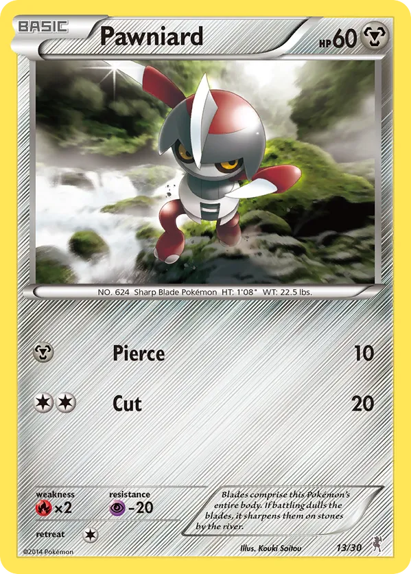 Pawniard - XY Trainer Kit Bisharp - #13 - Pokemon TCG card