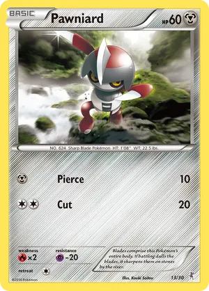 Pawniard #13 Pawniard - XY Trainer Kit Bisharp - #13 - Pokemon TCG card