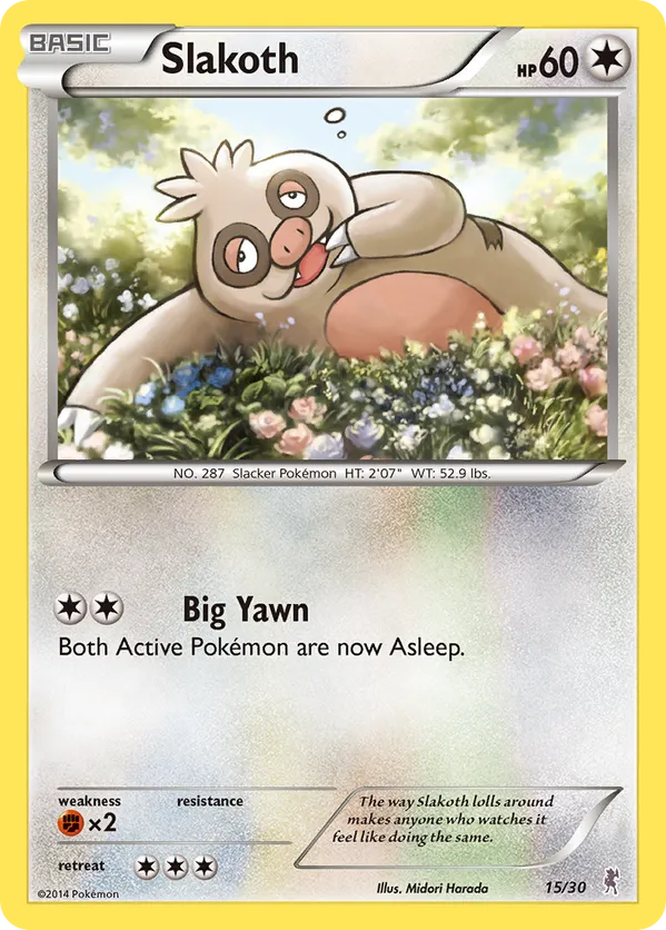 Slakoth - XY Trainer Kit Bisharp - #15 - Pokemon TCG card