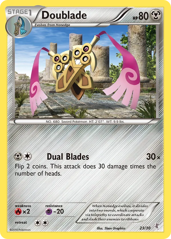 Doublade - XY Trainer Kit Bisharp - #23 - Pokemon TCG card