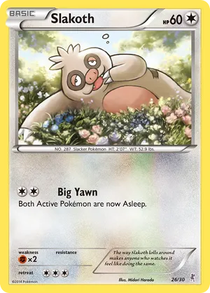 Slakoth - XY Trainer Kit Bisharp - #26 - Pokemon TCG card