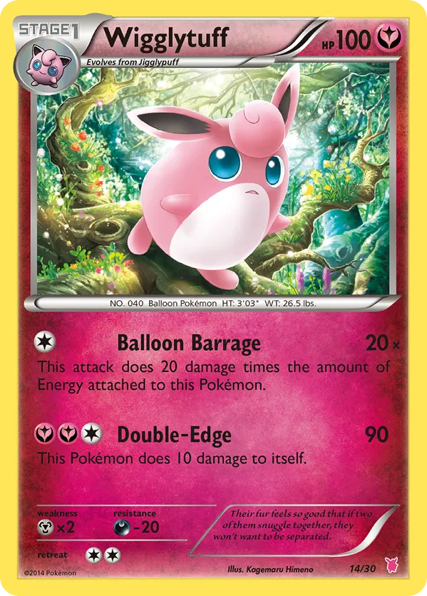 Wigglytuff - XY Trainer Kit Wigglytuff - #14 - Pokemon TCG card